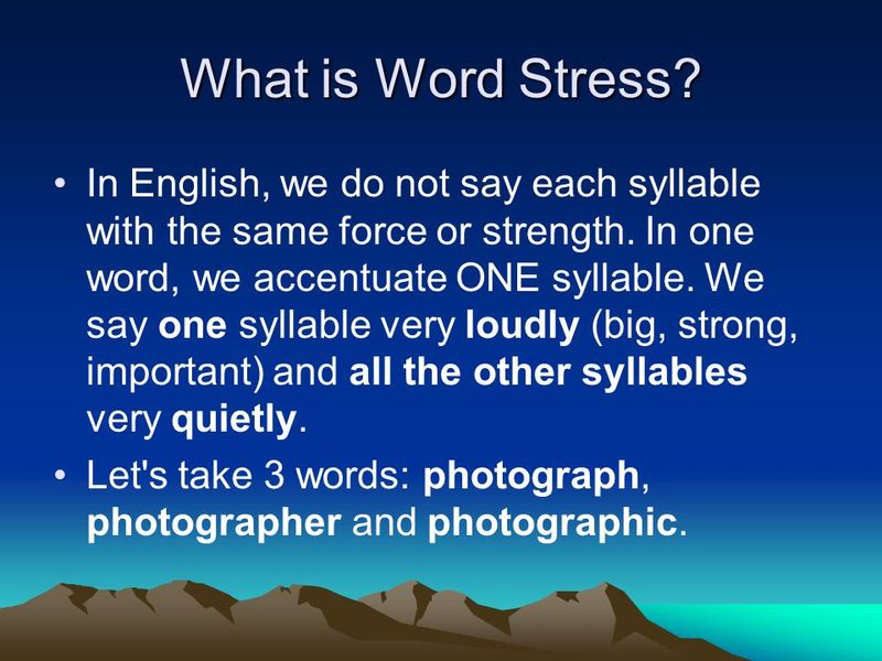 Word Stress | Pronunciation | SpeakoClub