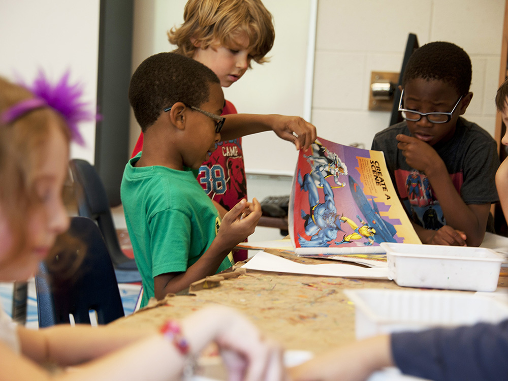 kids in classroom