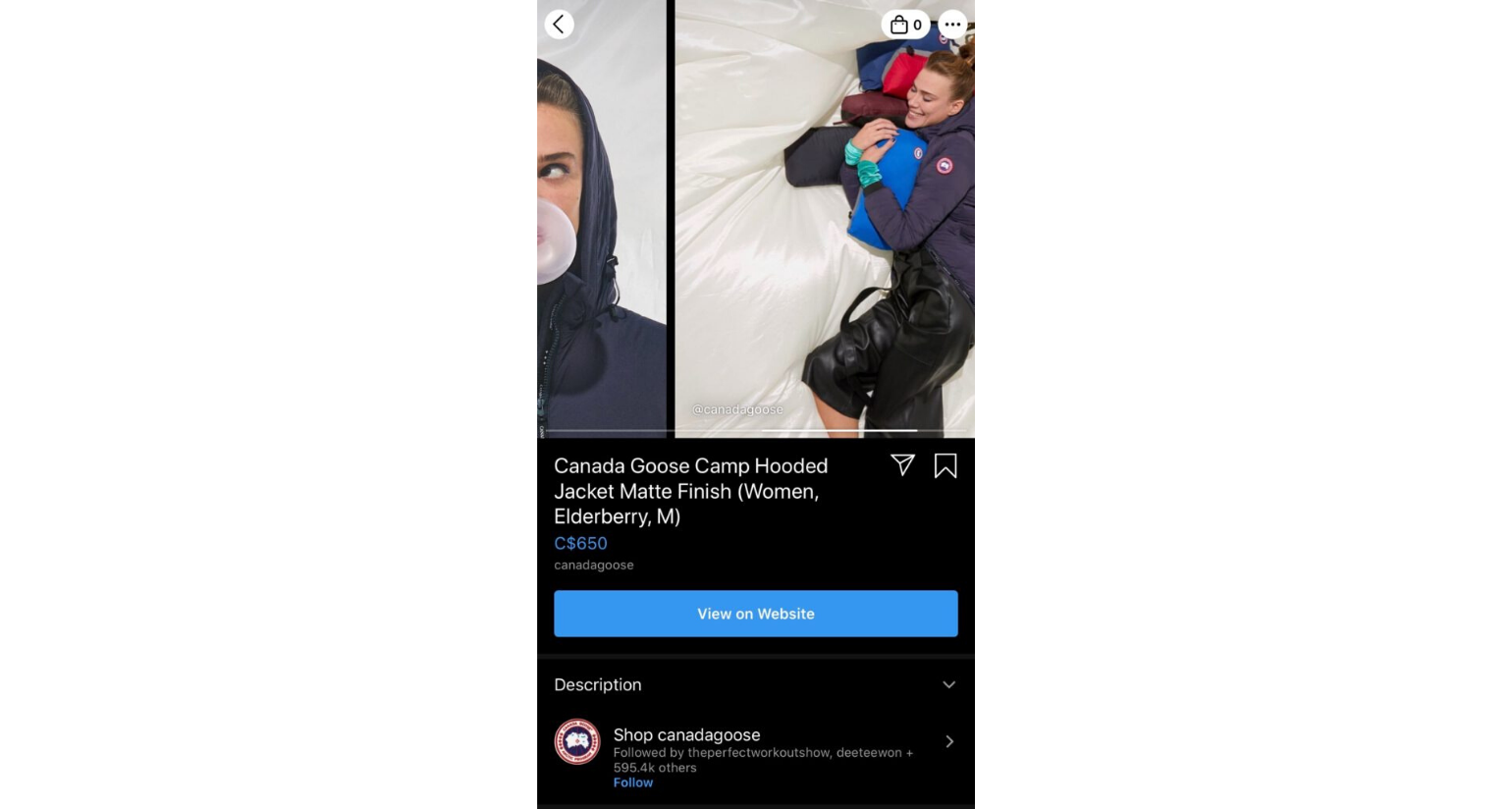 Canada goose shopping ads