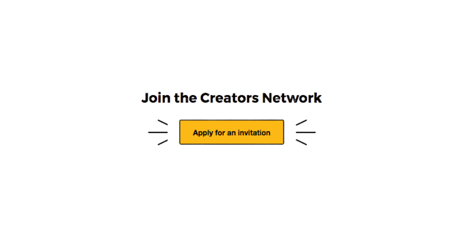 Join the creators network CTA