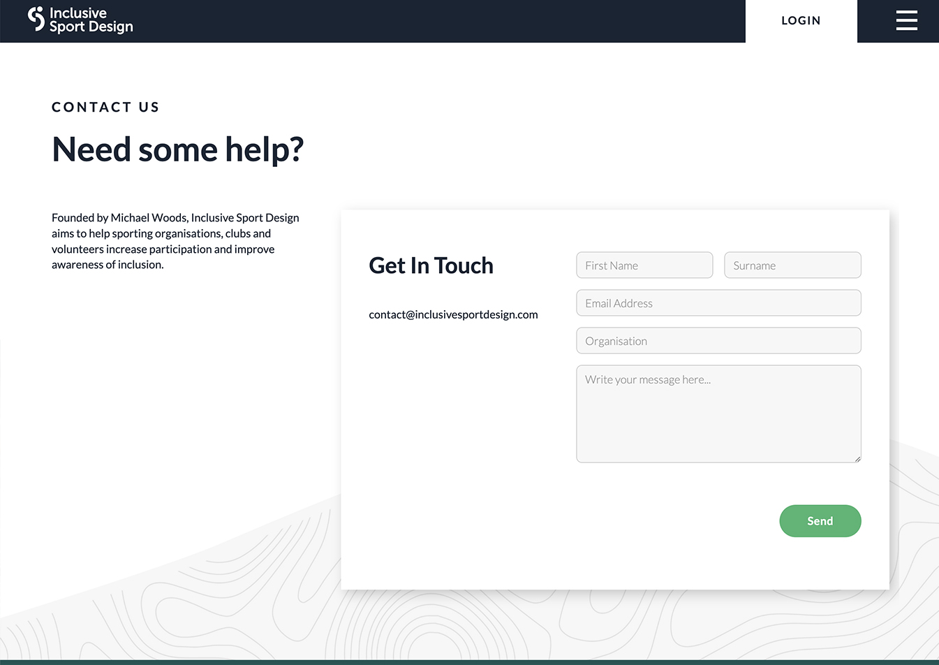 Contact Us Inclusive Sport Design