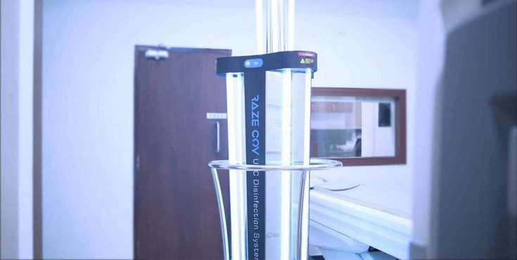 Raze CoV UV-C Disinfection system