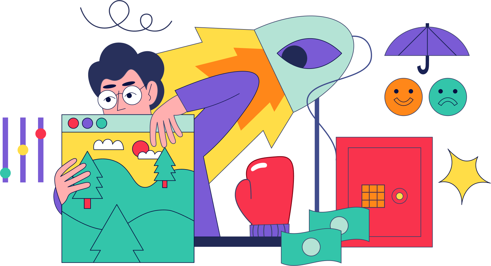 Illustration of Nikunj Maniya UI UX designer