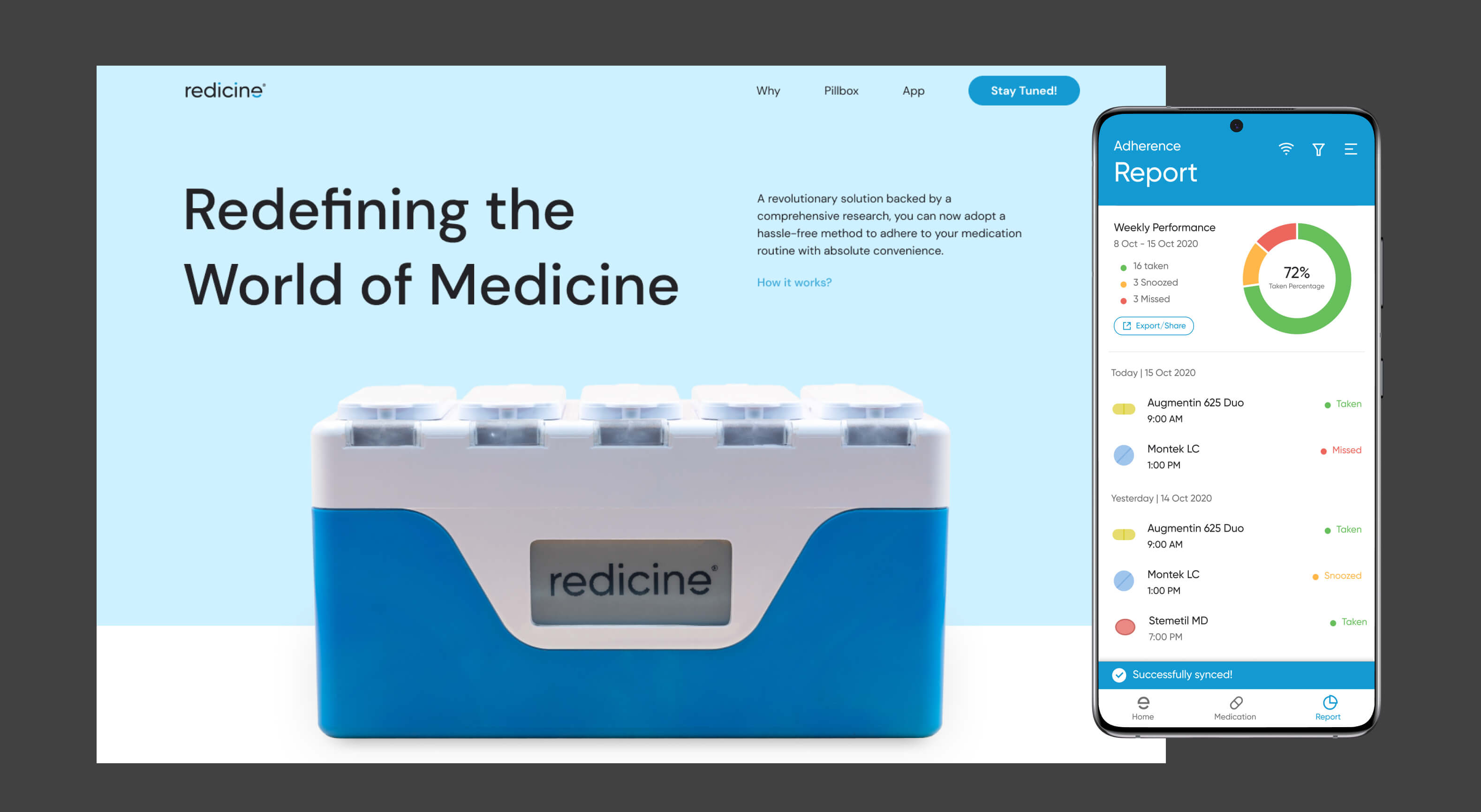 Redicine app and website photo