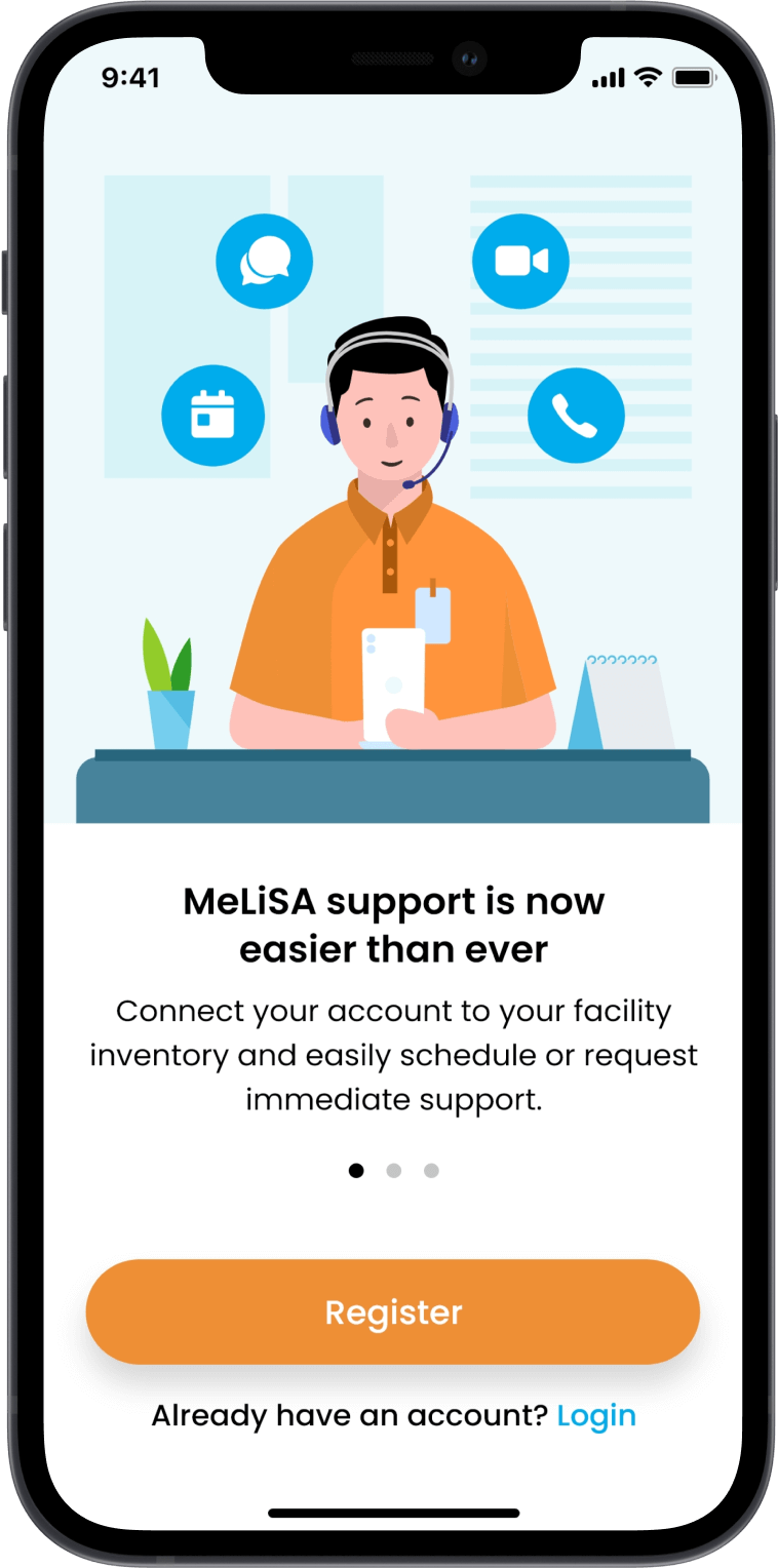 MeLiSA onboarding screenshot