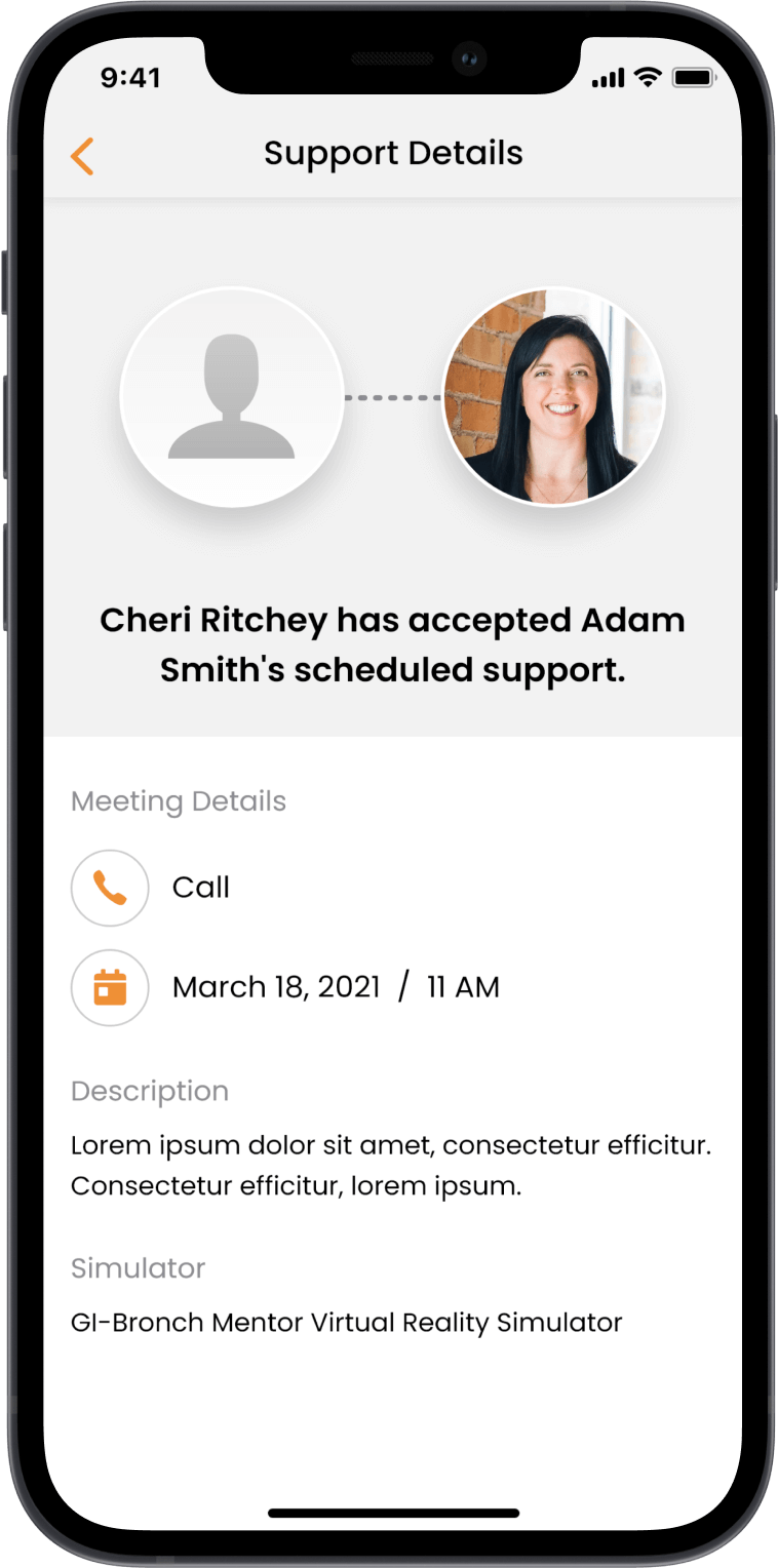 Echo company connection screenshot