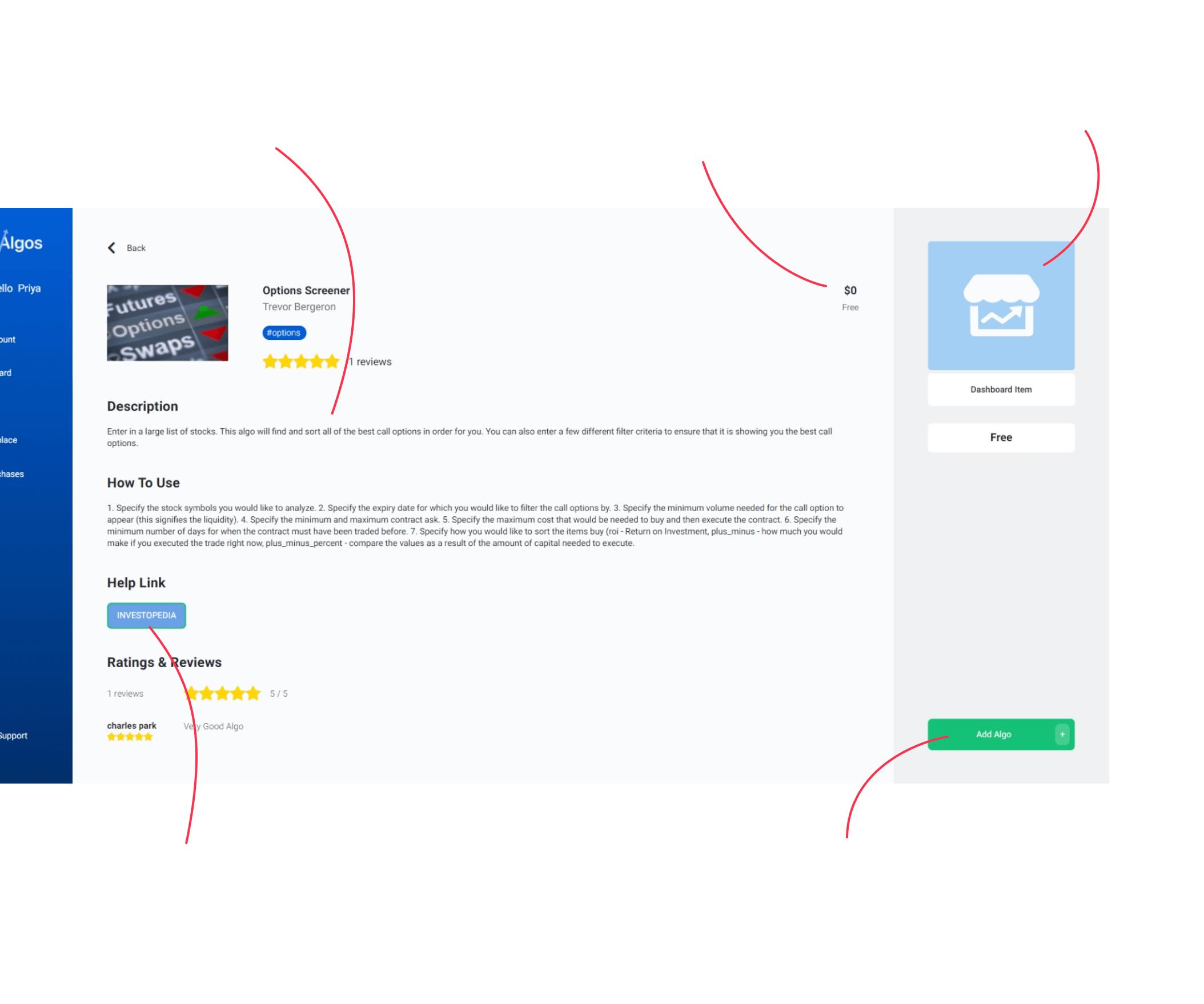Notes on the existing website