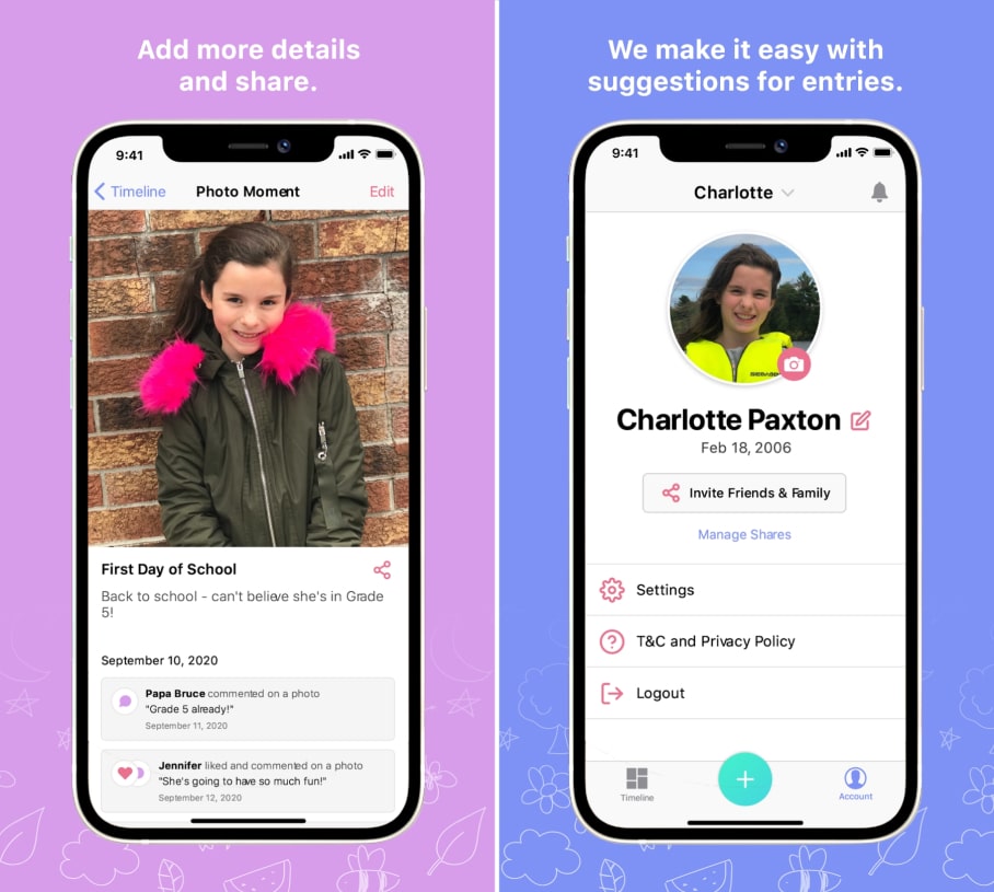 Kidstory app screensgots