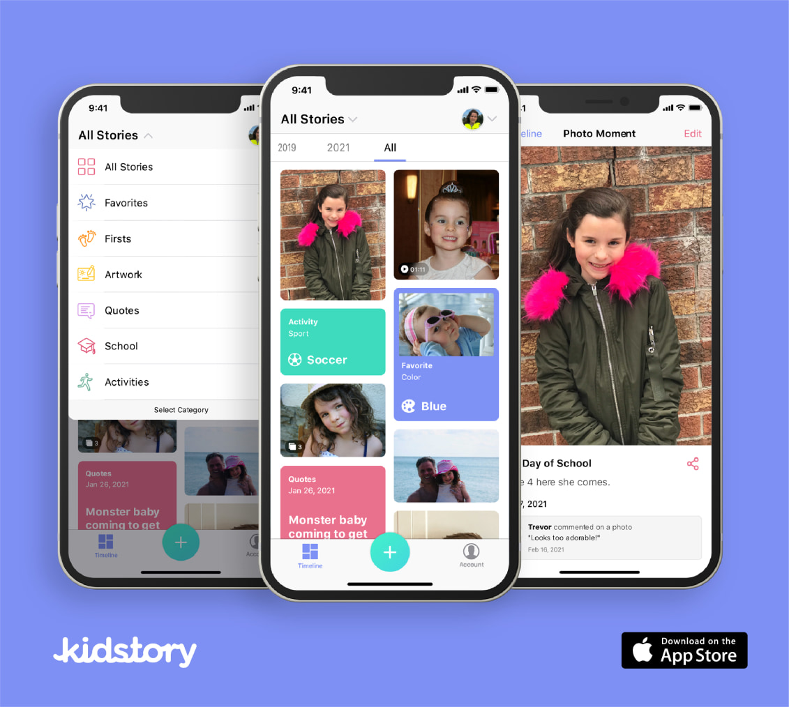 Kidstory app screensgots