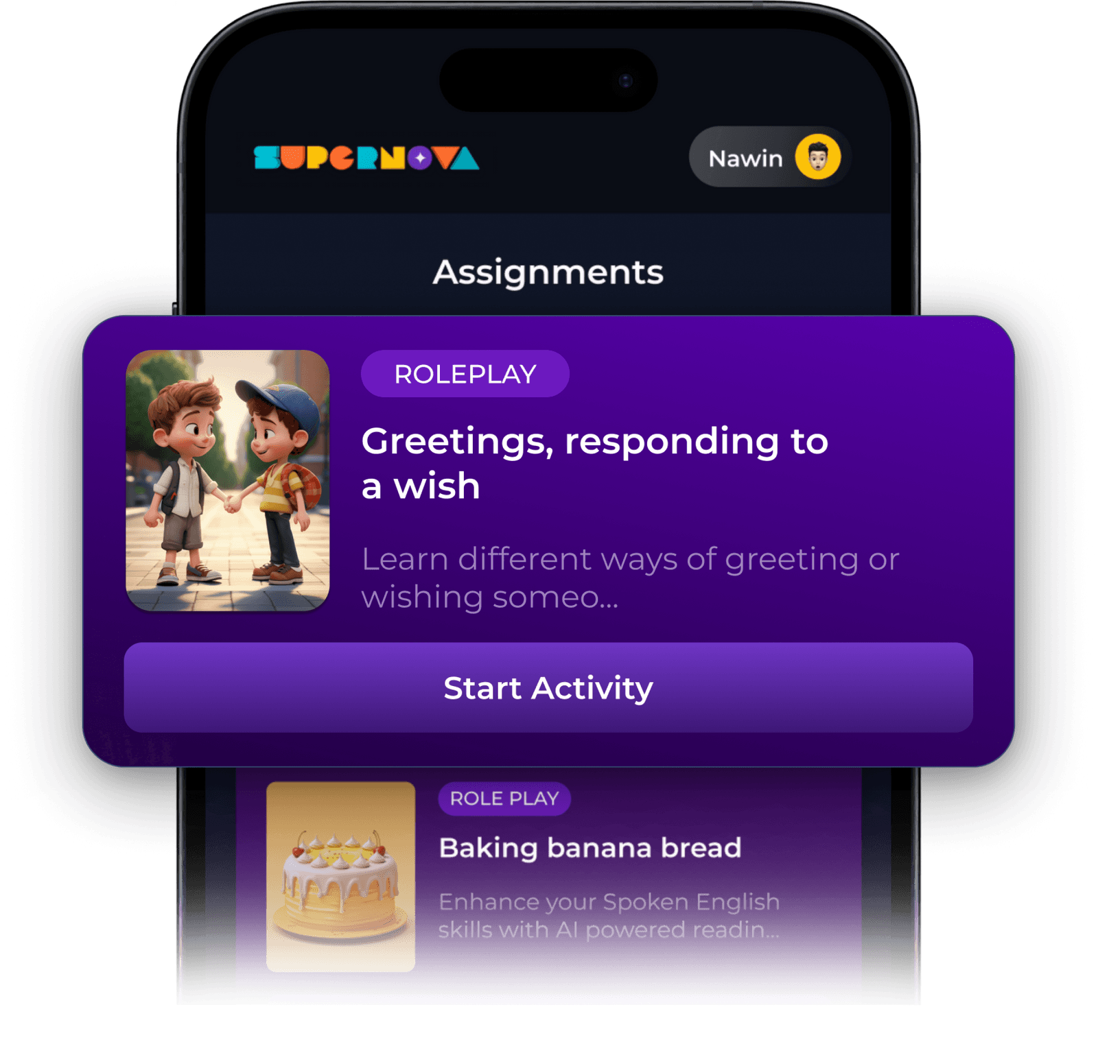 Supernova AI Spoken English Course for Kids