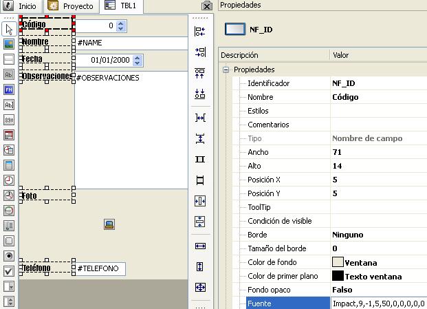 Selección múltiple en editores de formularios y de informes 2 Editor formularios Velneo vDevelop V7
