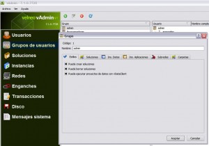 Ampliación de las opciones de seguridad de Velneo vAdmin V7 1 estilovdataclient