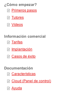 Mejoras de usabilidad en la zona info 1 Mejoras de usabilidad en la zona info 1