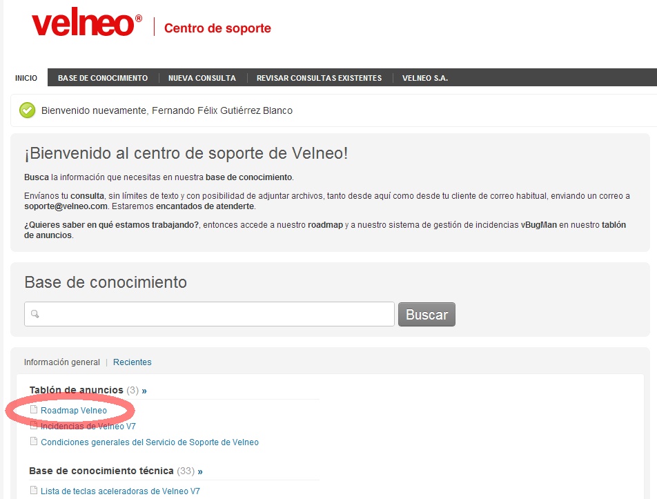 Velneo V7 7.9: Seguimiento del Foro de Ideas y Roadmap 1