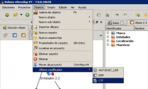 vDevelop: Inspectores y menú de objetos 4 vDevelop: Inspectores y menú de objetos 4