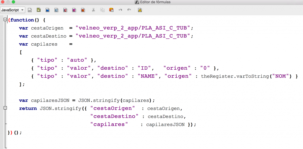 Tubos JSON 2 Tubos JSON 2