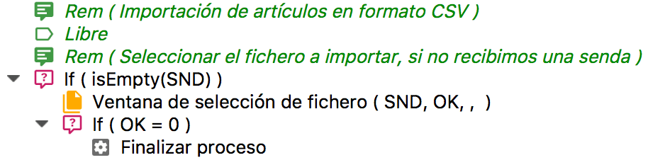 ¿Cómo comentar el código de una aplicación hecha en Velneo? 5 ¿Cómo comentar el código de una aplicación hecha en Velneo? 5