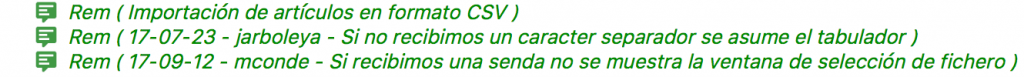 ¿Cómo comentar el código de una aplicación hecha en Velneo? 4 ¿Cómo comentar el código de una aplicación hecha en Velneo? 4
