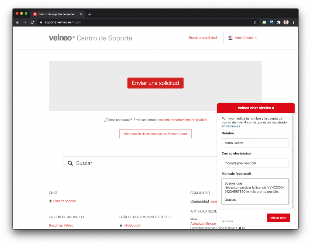 Nuevo servicio de chat de soporte para suscriptores de nivel 4 2 Nuevo servicio de chat de soporte para suscriptores de nivel 4 2
