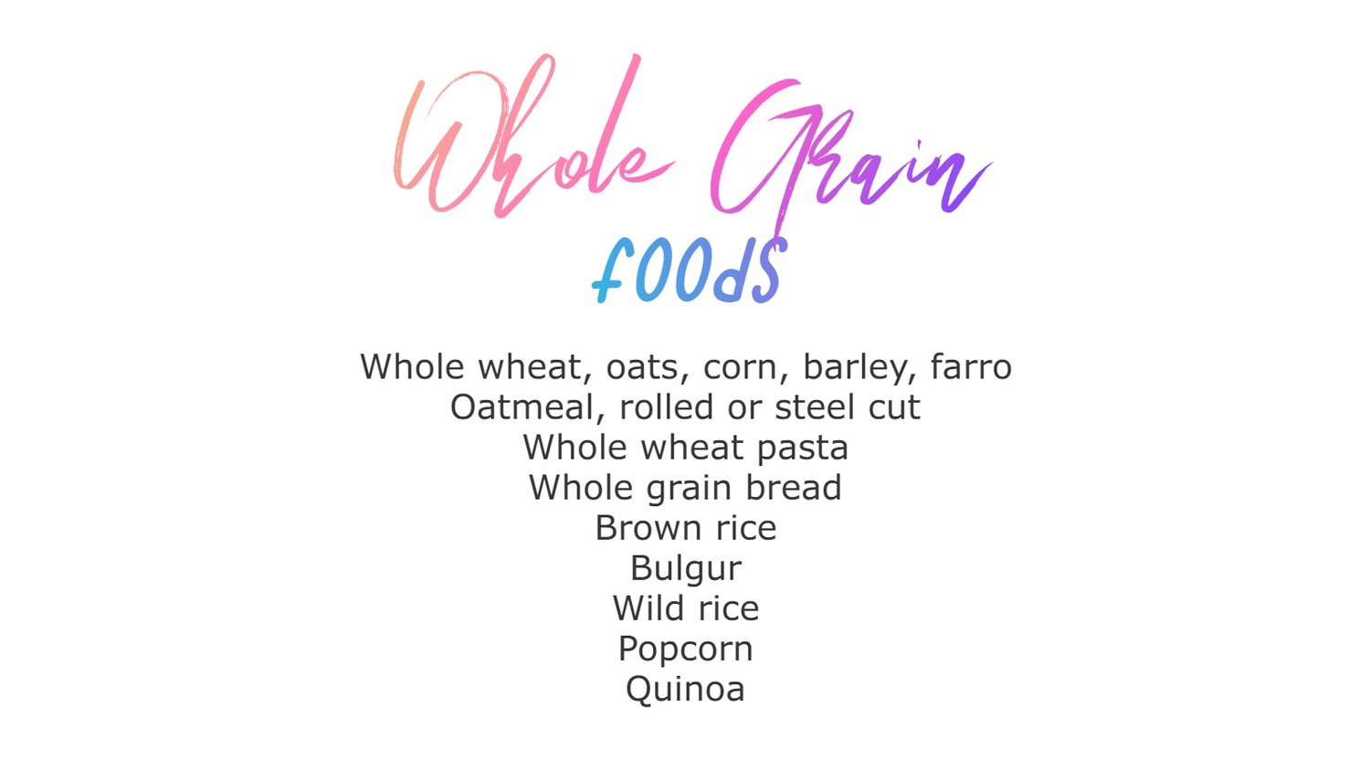 Whole grain foods provide a filling source of nutrition on a vegetarian diet.