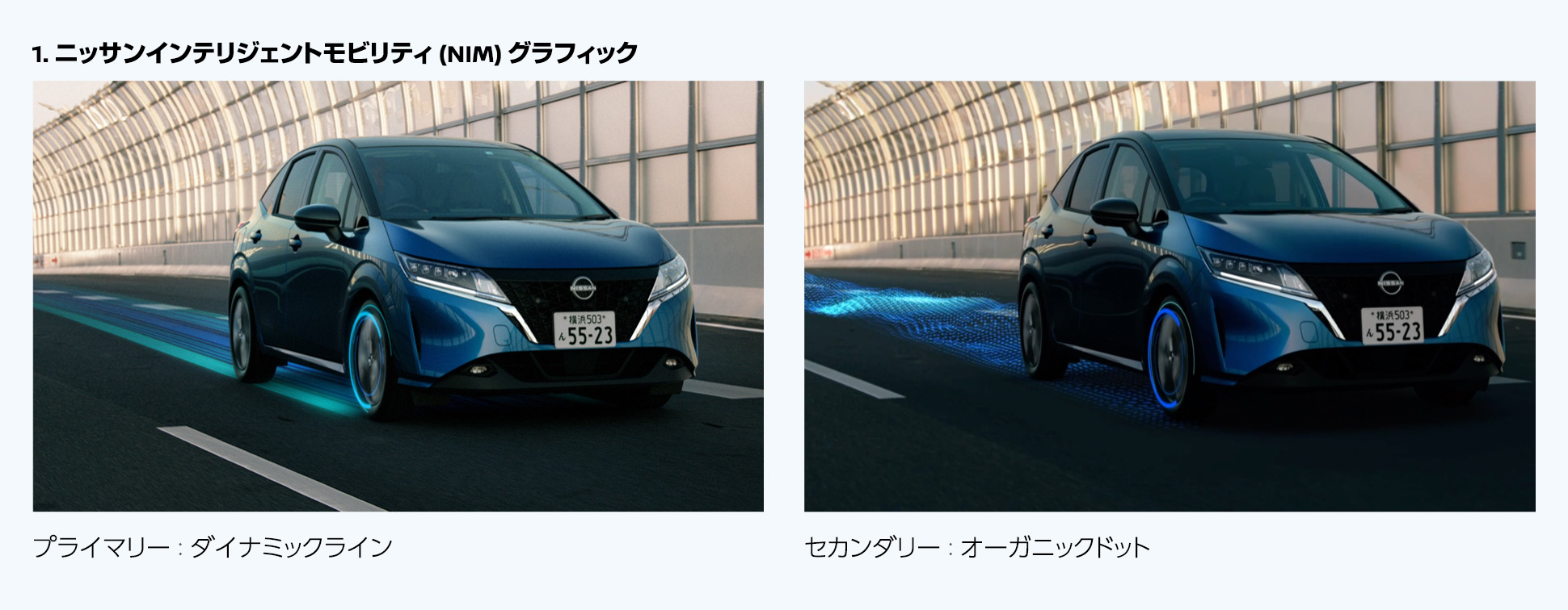 ニッサンインテリジェントモビリティの表現