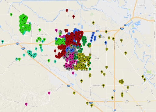 messy route map
