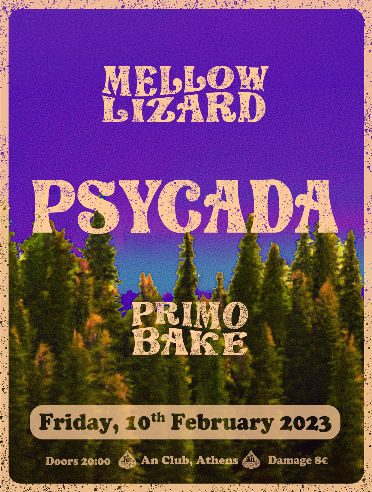 PSYCADA + MELLOW LIZARD + PRIMO BAKE