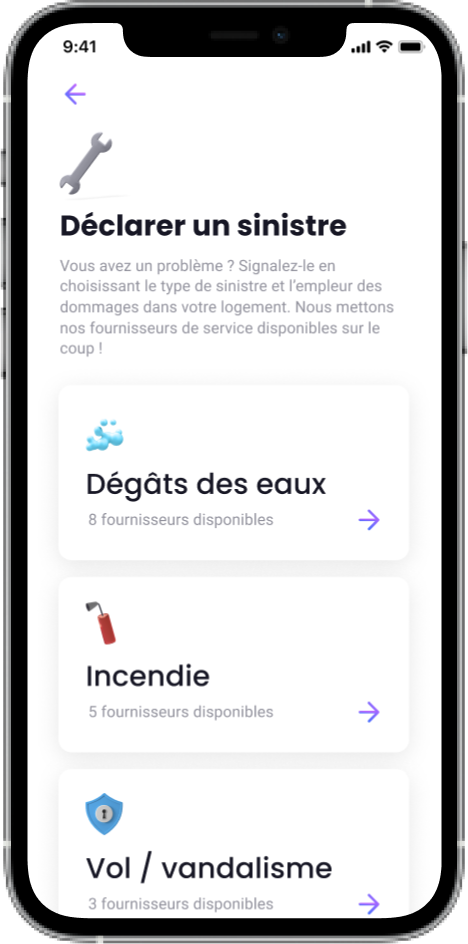 Gestion des sinistres Ublo