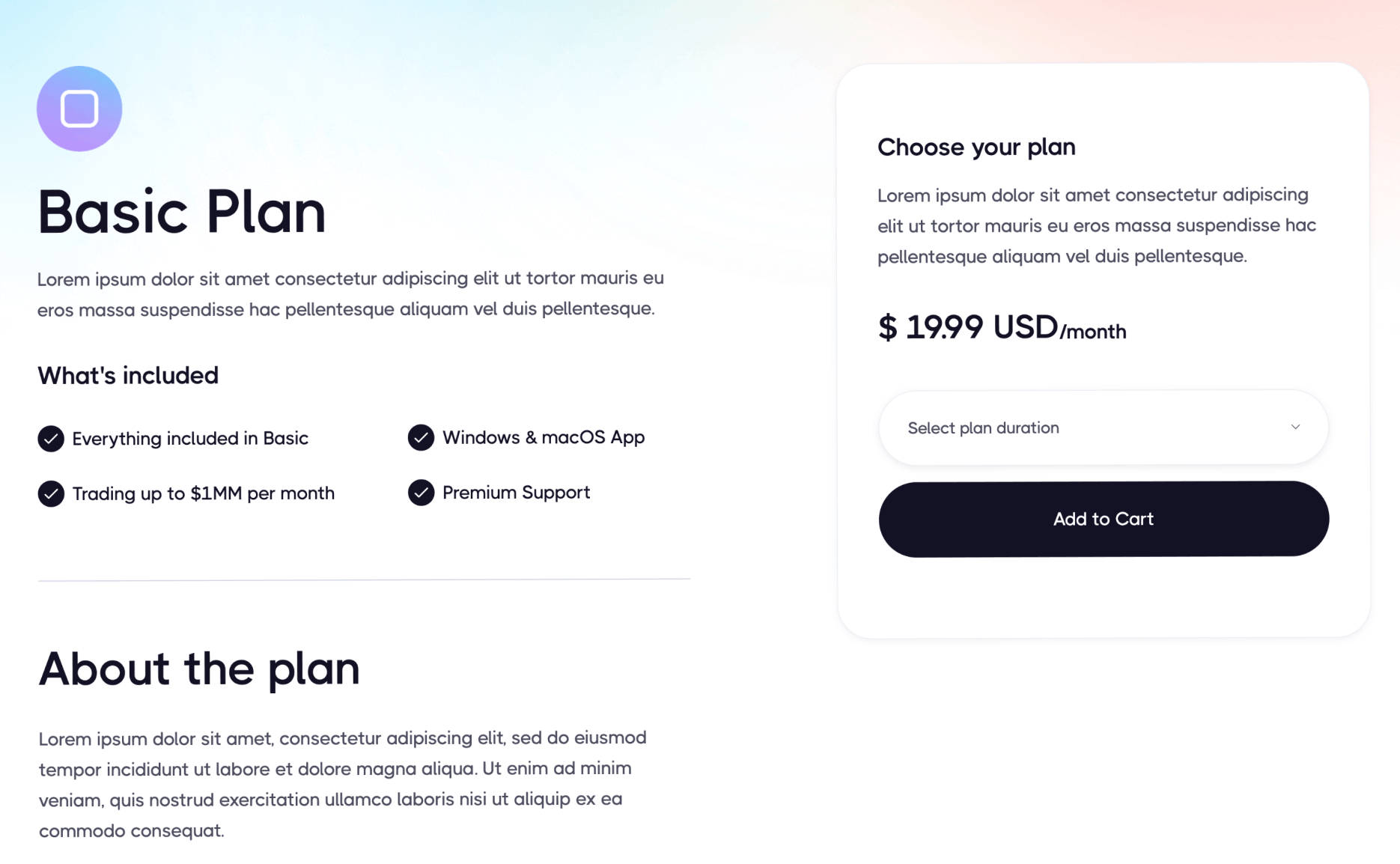 eCommerce Page - Web3 X Webflow Template