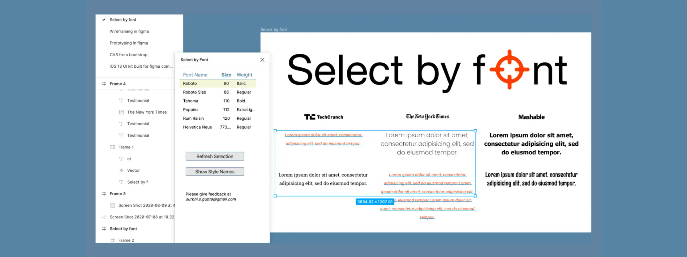 Gérez plus facilement vos textes avec le Plugin Figma “Select by Font ...