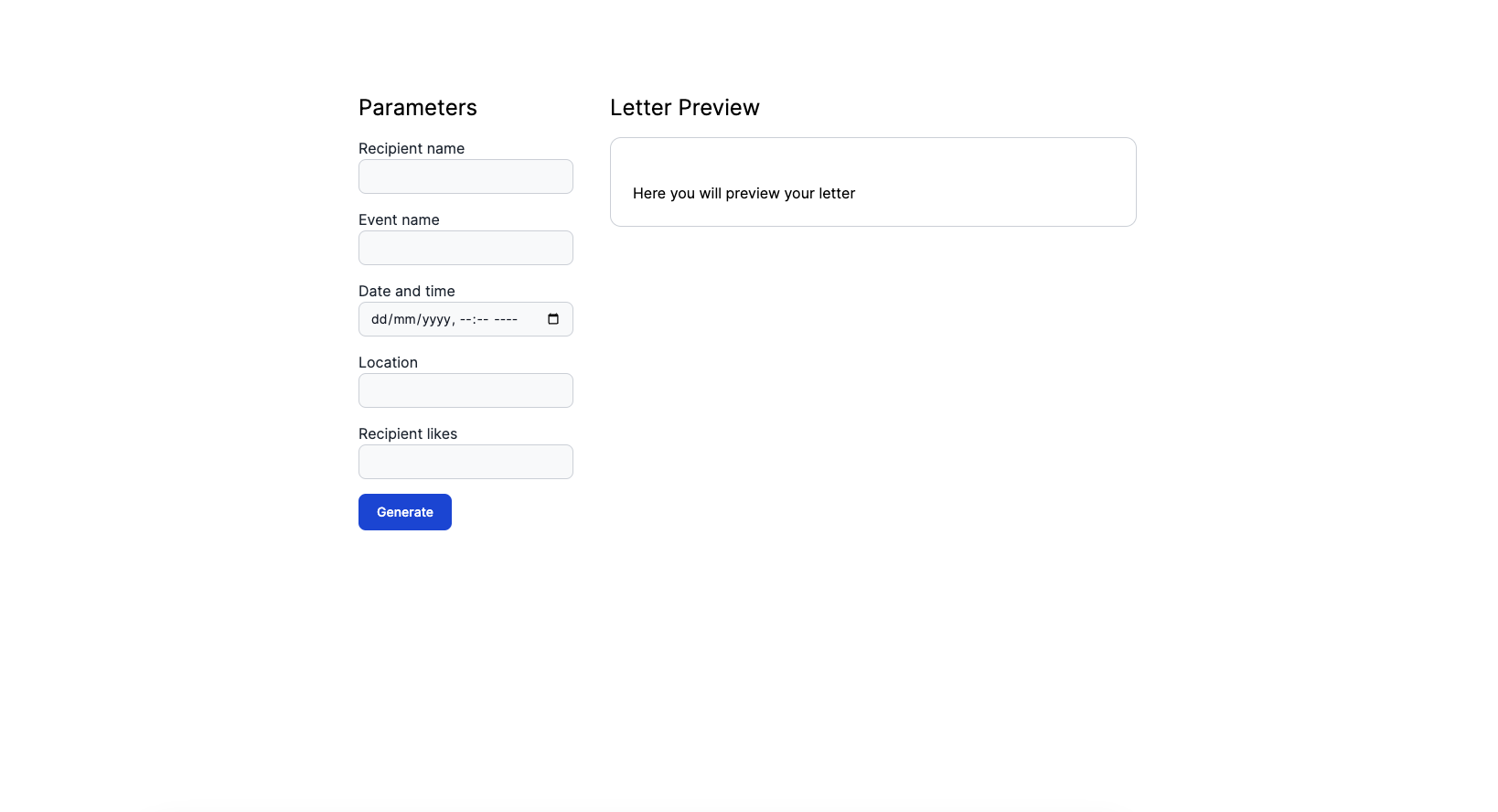Edit view preview