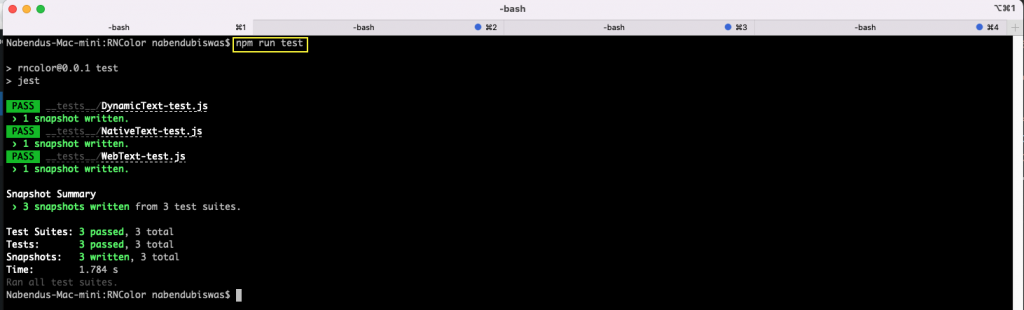 running the project