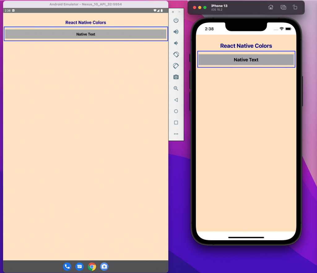 android and ios simulator