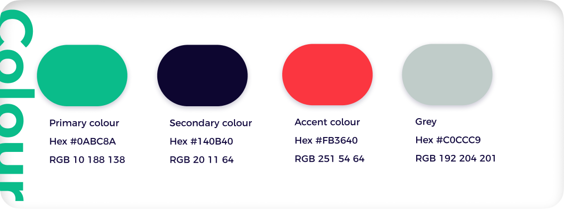 dubbly style guide, colours