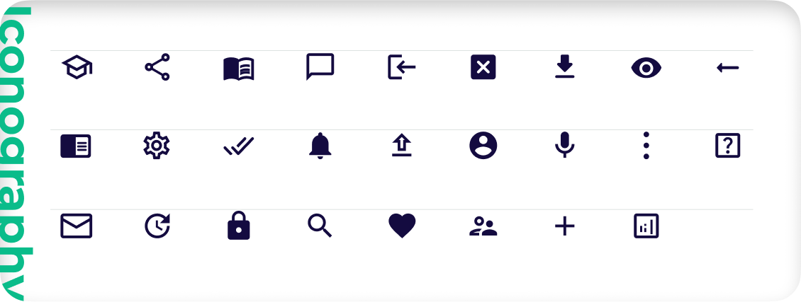dubbly style guide, iconography