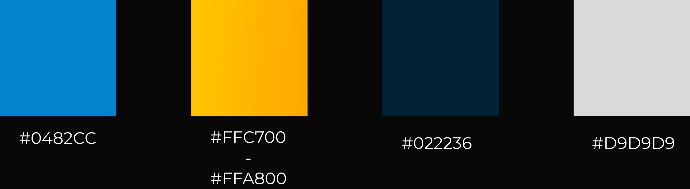 style guide of am realty website, colours