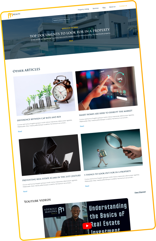 a m realty high fidelity, blog