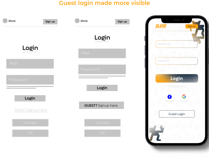 Guest login improved on