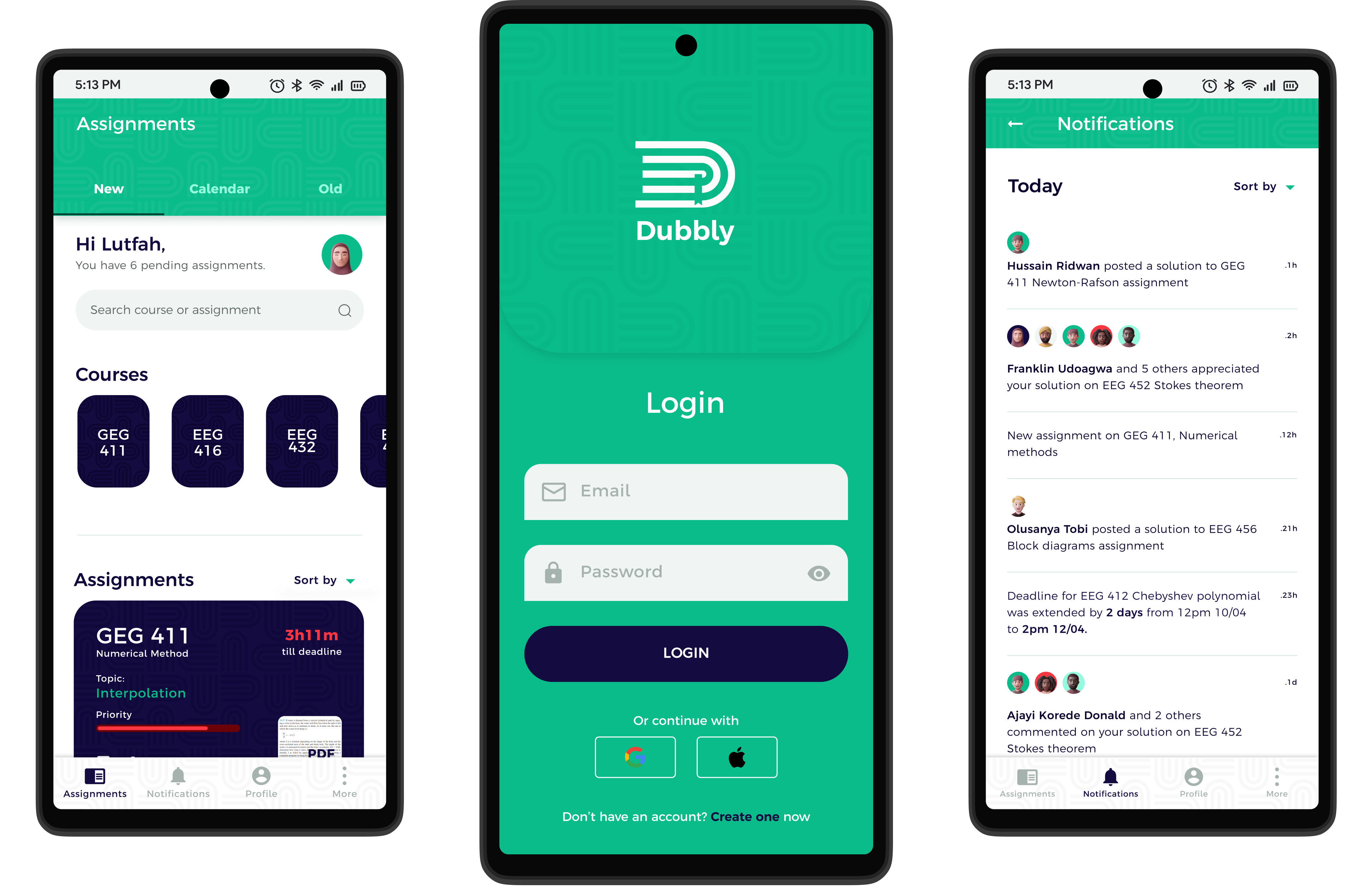 phone mockup of dubbly project screen