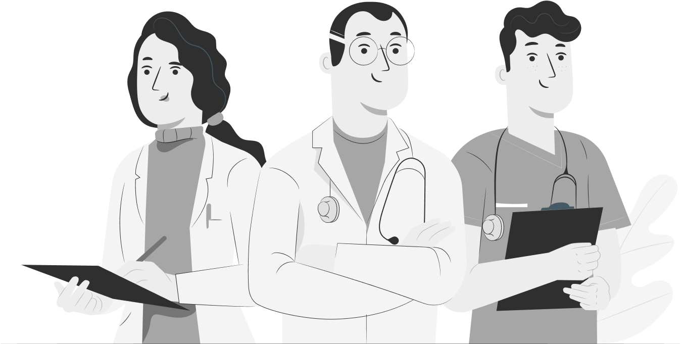 Ilustración de un equipo médico.