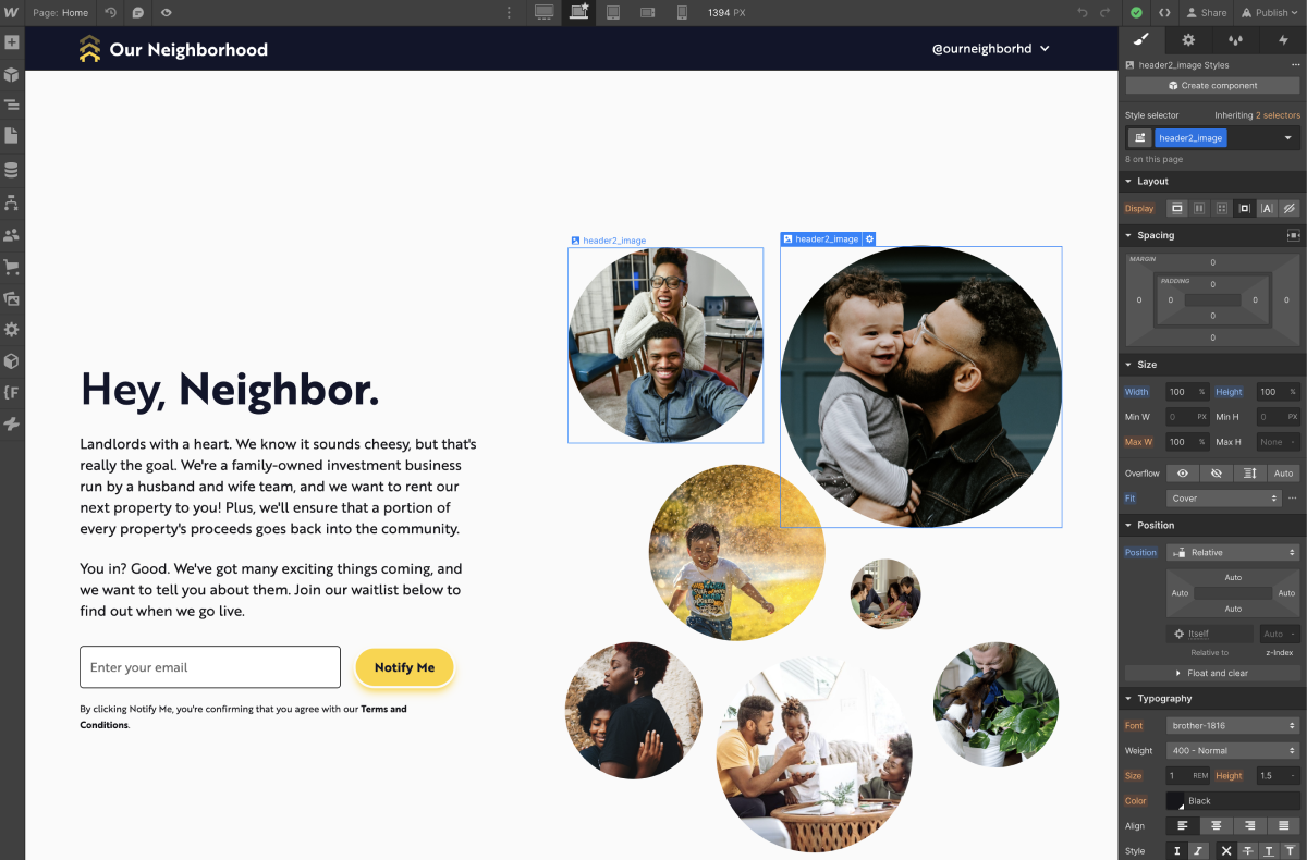 Crafting a Standout Webflow Website