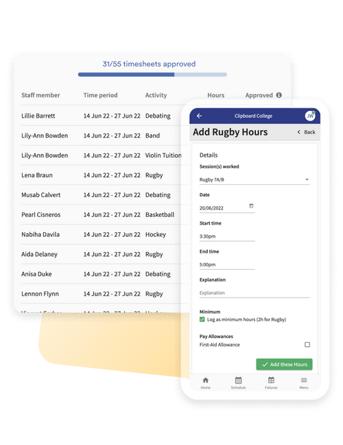 Clipboard Extracurricular Management System
