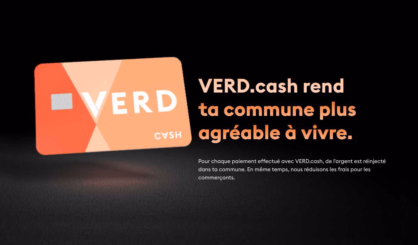 VERD.cash comme moyen de paiement