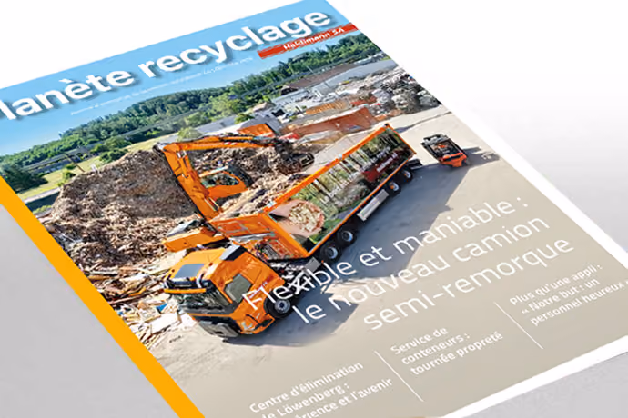 Page de couverture du magazine « Der Recycler » d'octobre 2026