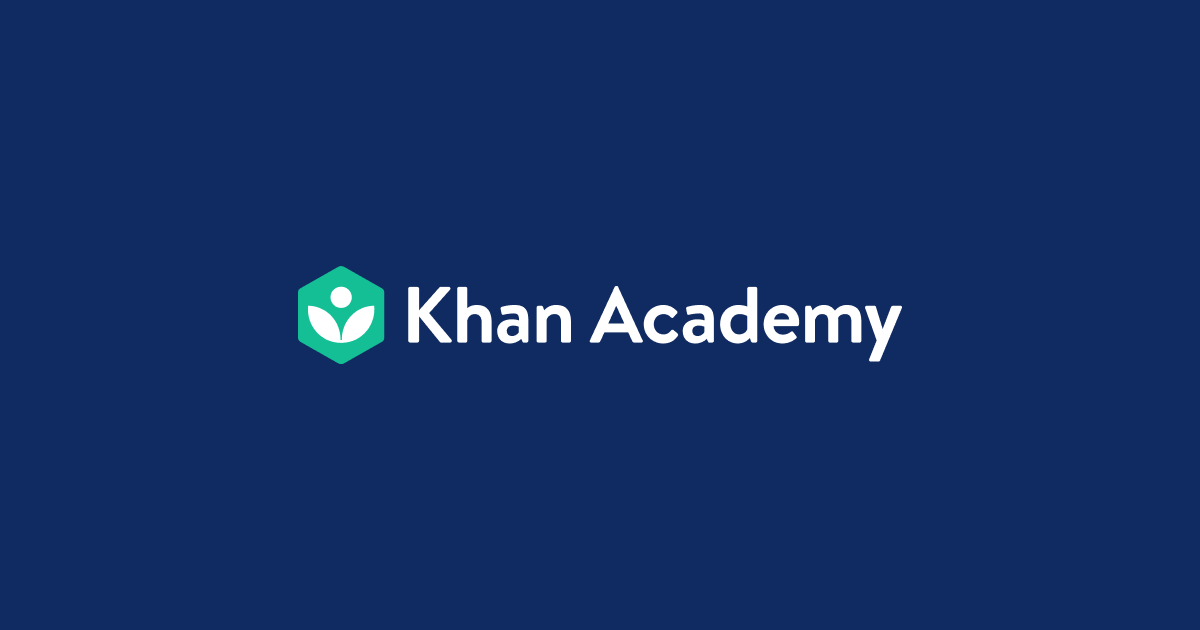Image of the Khan Academy logo on navy background