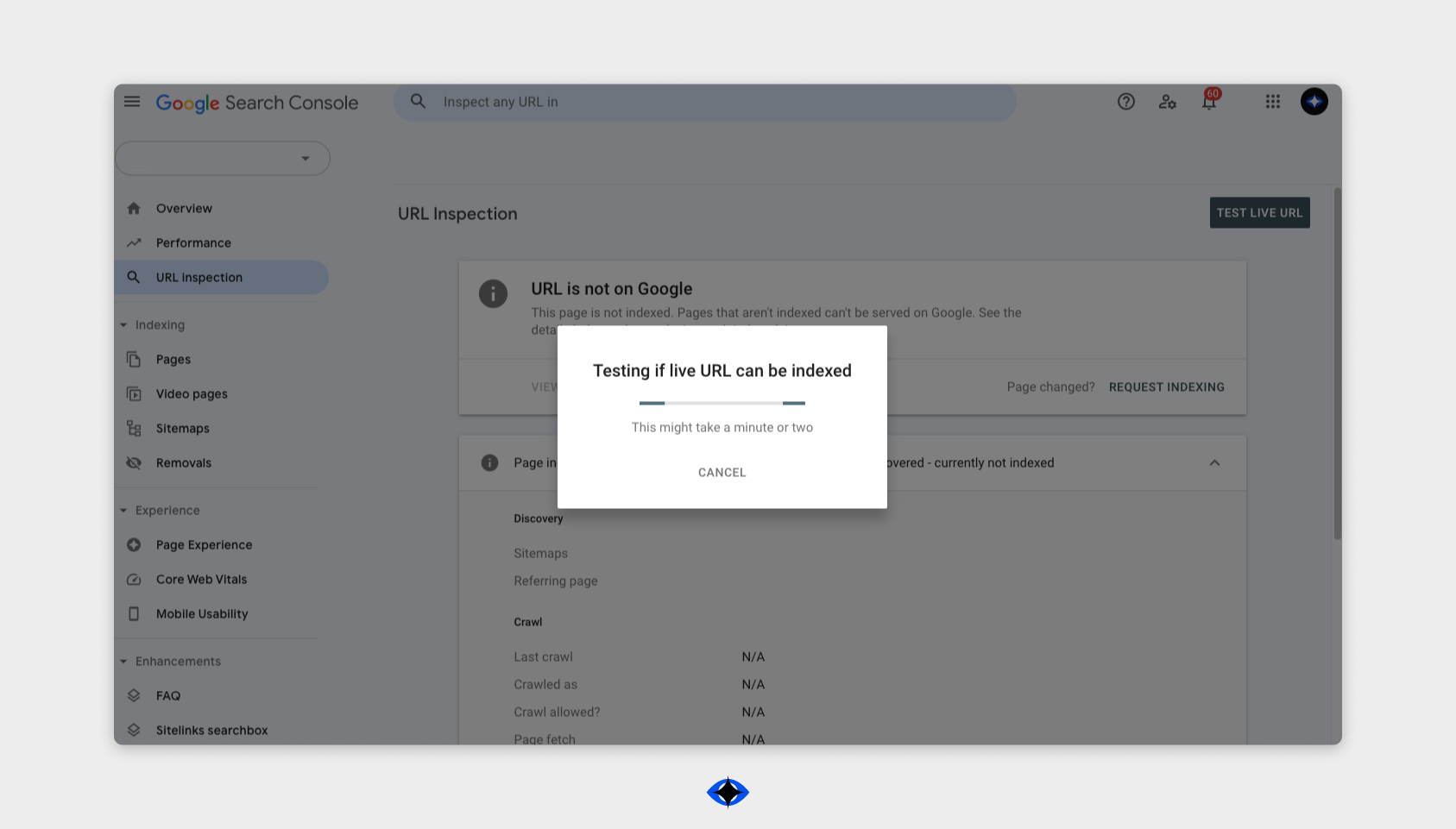 Screenshot form google search console.