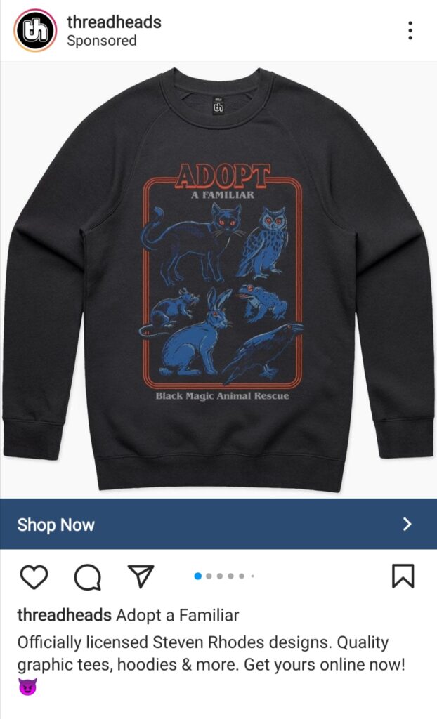 Advertise an ecommerce website with Instagram
