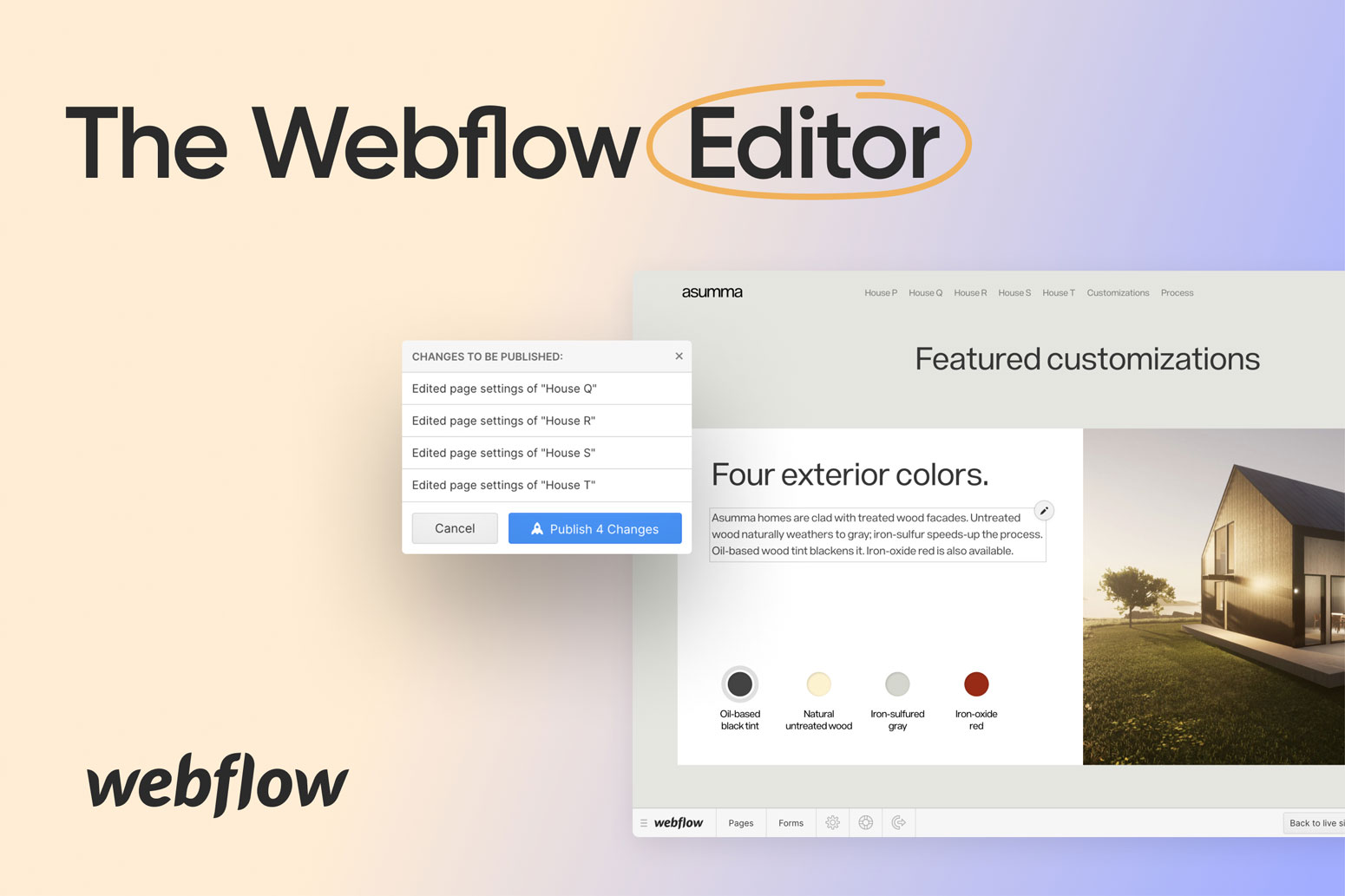 Webflow Editor view