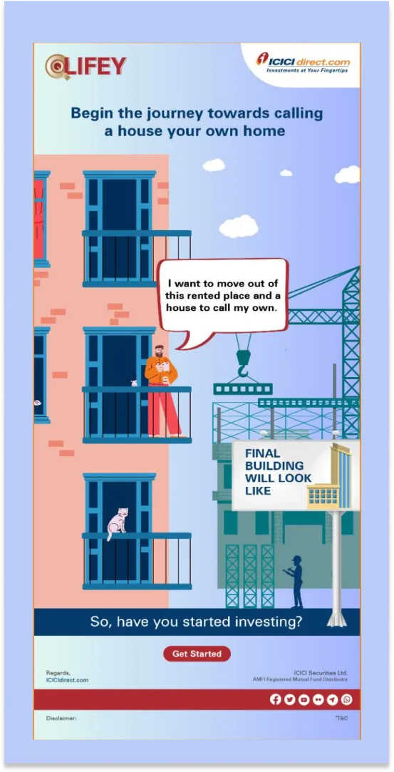 Email Designing for ICICI Direct