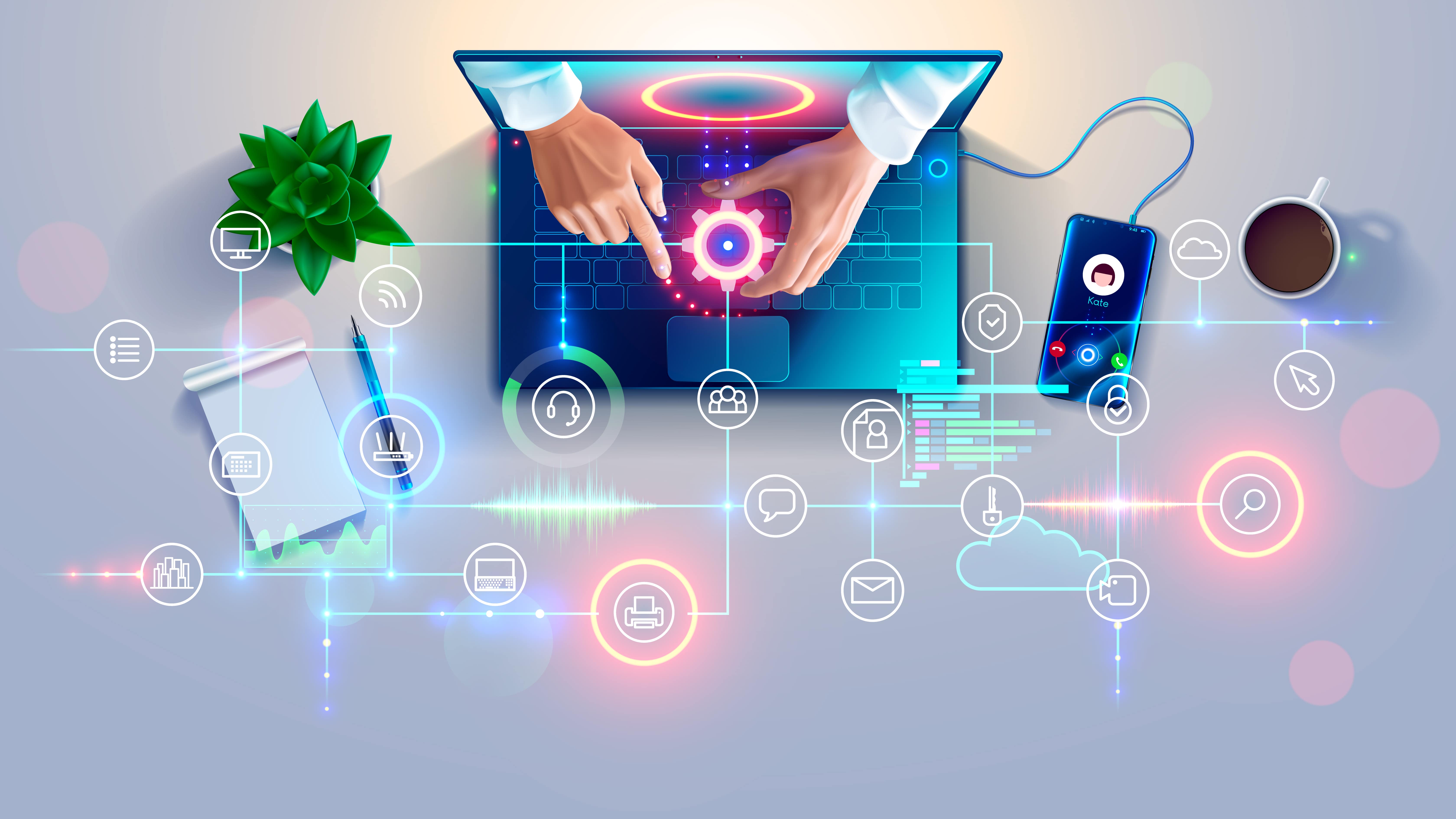 Un immagine con i touchpoint digitali